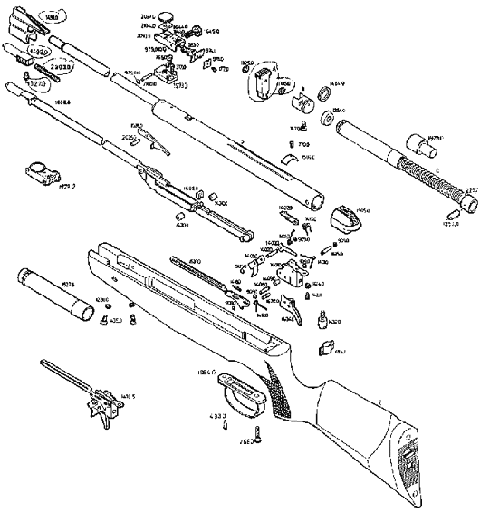 Схема винтовки Гамо cf20