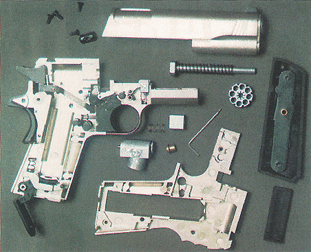Схема пистолета Colt 1911A1
