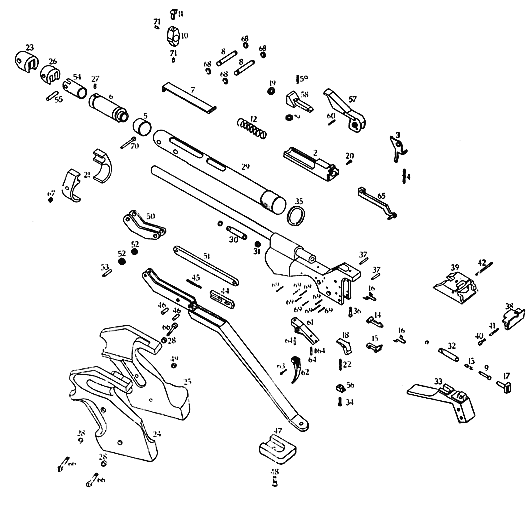 Схема пистолета ИЖ-46